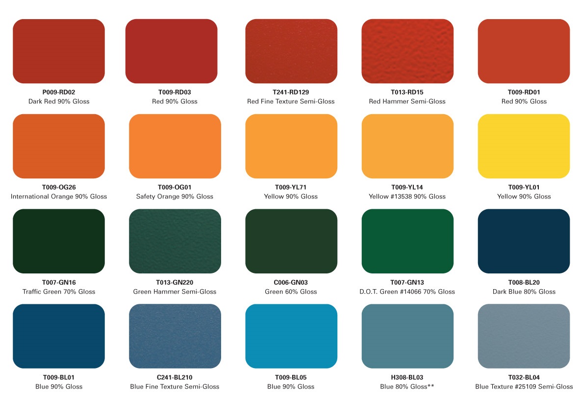 If you need a custom color, put the description and color code in the next section.